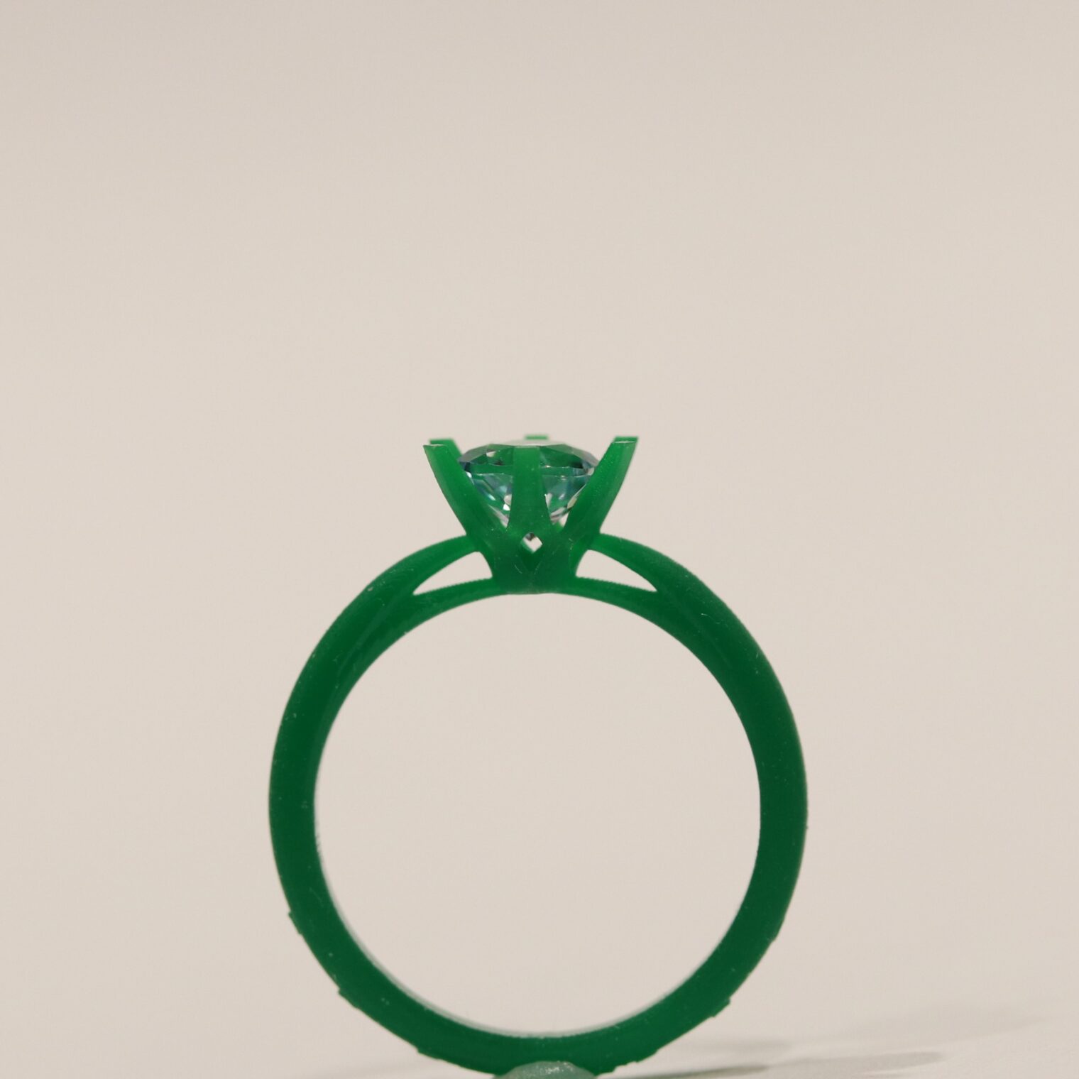 広島市西区小田様ゆりイメージ婚約指輪3Dプリンターで造形したサンプル